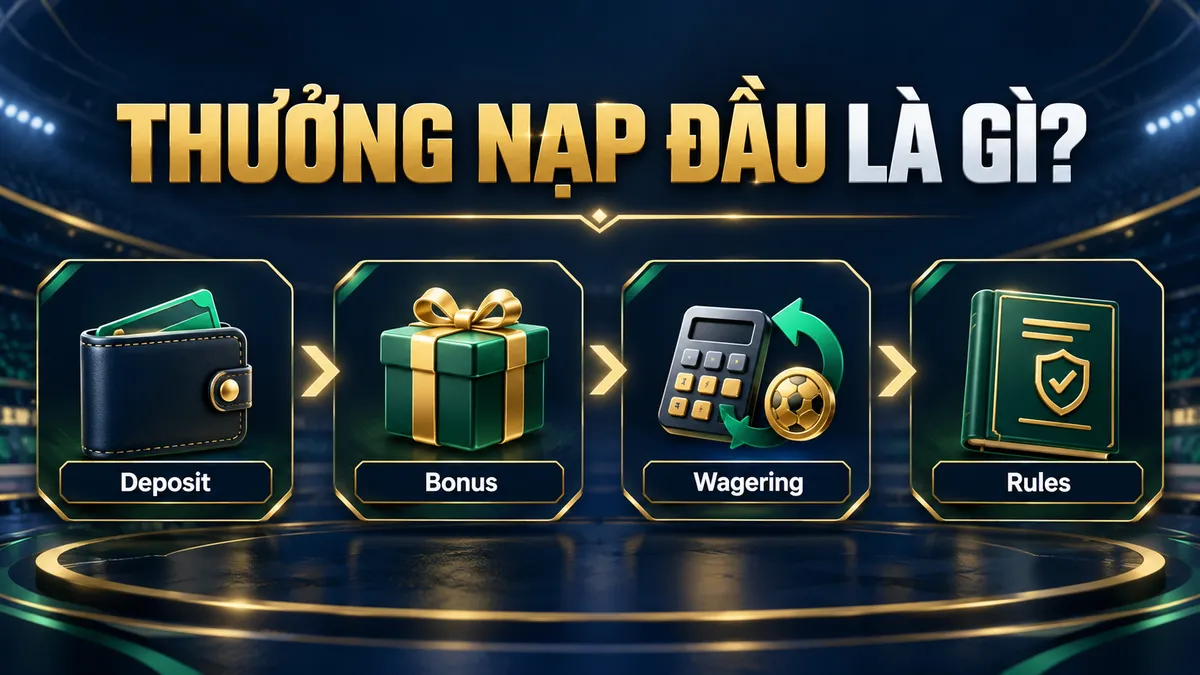 Thưởng Nạp Đầu Là Gì? Welcome Bonus Hoạt Động Ra Sao — hình minh họa giáo dục