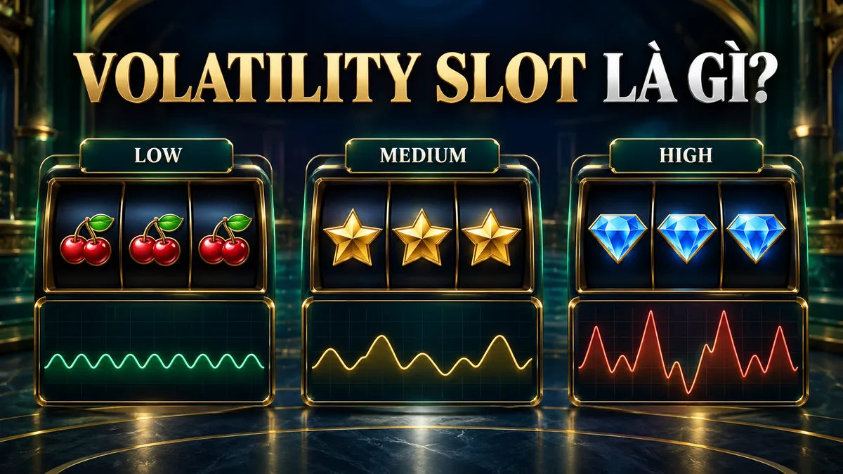 Volatility Slot Là Gì? Low, Medium, High — hình minh họa giáo dục