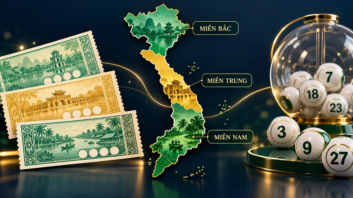 Xổ Số Miền Bắc, Trung, Nam Khác Nhau? — hình minh họa giáo dục